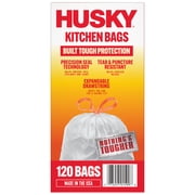 Husky 13 Gallon Tall Kitchen Drawstring Bags, 120 Bags