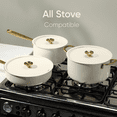 thumbnail image 5 of Carote 18-Piece Tri-Ply Stainless Steel Pots and Pans Set, Induction Compatible - White, 5 of 8