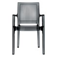 thumbnail image 4 of Compamia Arthur Polycarbonate Patio Dining Chair in Transparent Black, 4 of 11