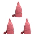 thumbnail image 3 of Sonducket Bolso bandolera para mujer con cremallera para facilitar el acceso Asross Body Bag Bolso pequeño para el pecho Bolso con correa rosa Type1 NO1, 3 of 6