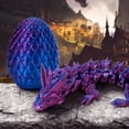 thumbnail image 4 of Gema de dragón de cristal impresa en 3D, juguetes de dragón articulados en 3D, articulaciones giratorias y estables, juguete Fidget para niños, juguete de regalo, 4 of 5