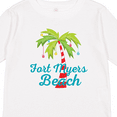 thumbnail image 4 of Inktastic Fort Myers Beach Florida Christmas Vacation Girls Long Sleeve Toddler T-Shirt, 4 of 5