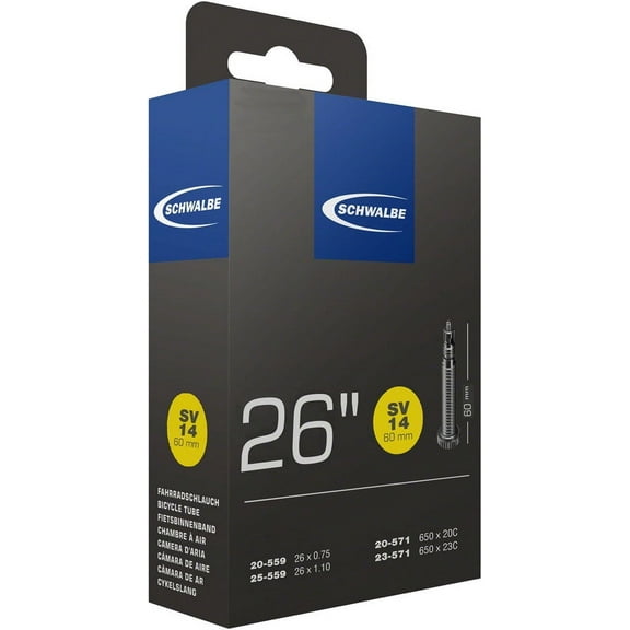 Schwalbe Standard Tube - 650 x 20-23mm, 60mm, Presta Valve