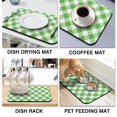 thumbnail image 4 of Durable and Absorbent Checkered Coffee Drying Mat Easy to Clean, Coffee Mat Ideal for Kitchen Counters & Coffee Stations, 195x12in, 4 of 7