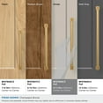 thumbnail image 3 of Amerock Farewind 10-1/16 inch (256mm) Center-to-Center Champagne Bronze Cabinet Pull, 3 of 6
