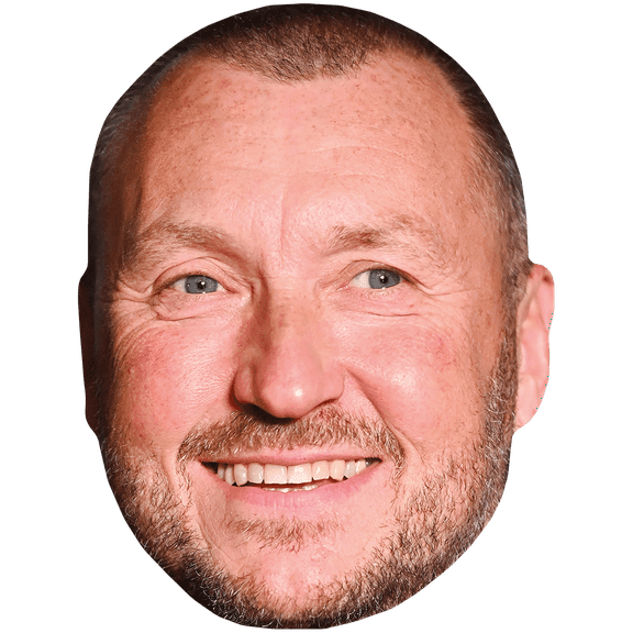 Wayne Mardle (Stubble) Celebrity Mask, Flat Card Face, Fancy Dress Mask