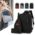 thumbnail image 2 of Nueva mochila de tres piezas con puerto USB para ordenador, ideal para negocios, uso general, como mochila multifuncional para estudiantes o para llevar libros., 2 of 7