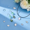 thumbnail image 3 of 30 Sets Oval Cabochon Pendant 304 Stainless Steel Blank Bezel Pendant Trays Settings with Oval Glass Cabochons Bezel Blanks Tray ​for Photo Pendant Craft Jewelry Making, 3 of 6