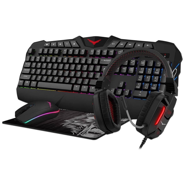 Kit Gamer Naceb NA-0934, Audífonos, Mouse Pad, Teclado y Mouse, USB Naceb Technology NA-0934