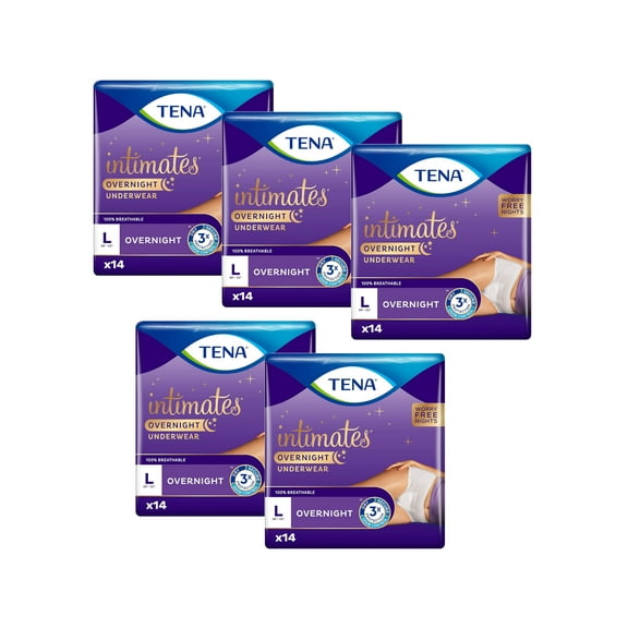Tena Incontinence Overnight Large 14 Count