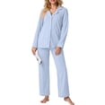 thumbnail image 5 of Cueply Womens Pajama Sets Long Sleeve Knit Button Down Pj Lounge Sets Sleepwear with Drawstring Pockets, 5 of 7