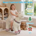 thumbnail image 3 of DEYGIA Ride on Alpaca Toys for Kids, Ride on Toy for 4 to 9 Years Old, 36.6'' Height Riding Horse Rider Mechanical Walking Action Toys, No Battery or Electricity, Max Load 165LBS, 3 of 8