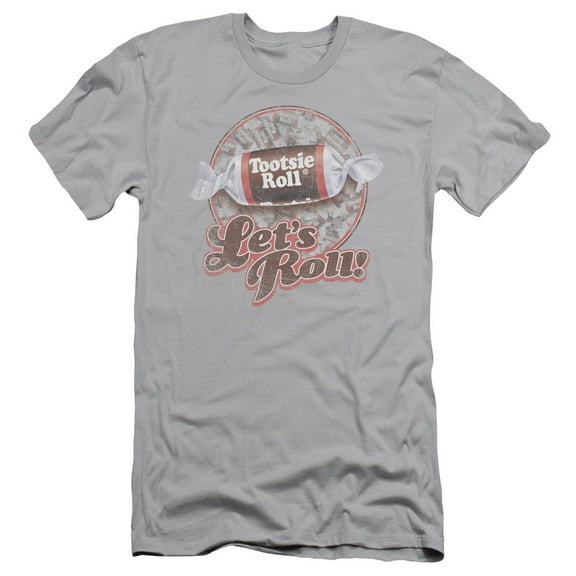 Tootsie Roll Lets Roll! S/S Adult 30/1 T-Shirt Silver