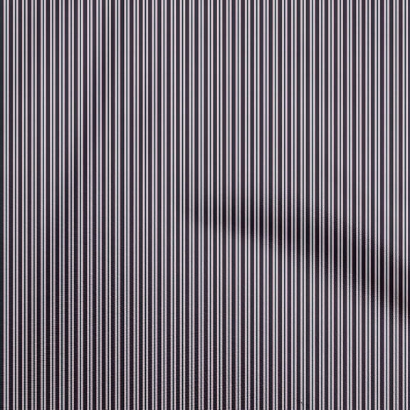 oneOone Polyester Spandex Black Fabric Stripes Diy Clothing Quilting Fabric Print Fabric By Yard 56 Inch Wide