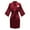Red, variant on TIMIFIS Women's Short Silky Robes Bridesmaid Bride Party Satin Robes Sleepwear Plus Size Wedding Bridal Party Loungewear Dressing Gowns with 3/4 Sleeve - Spring/Summer