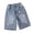 A-Light Blue90, variant on Hiijoy Girls Jean Shorts Star Casual Pockets Shorts Button High Rise Elastic Waist Shorts