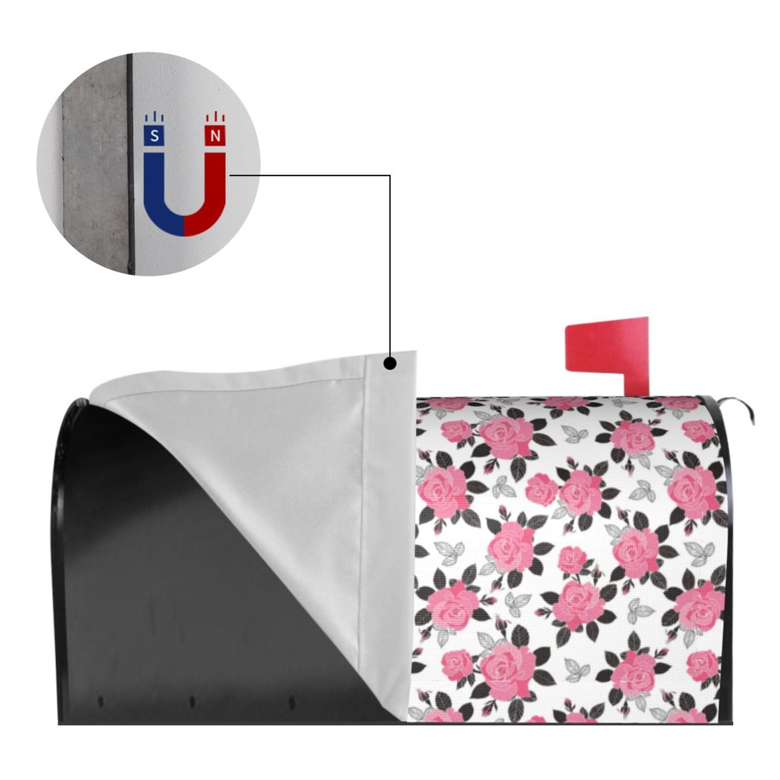 Kdxio Magnetic Mailbox Cover 25.5x21 in Mailbox Cover Outdoor Decoration Holiday Mailbox Covers for Home Garden Yard-25.5x21 in