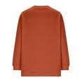 thumbnail image 5 of NuoCaiYun Womens Long Sleeve Sweatshirt Casual Winter Fall V Neck Hoodless Pullover Tops with Pockets, 5 of 6