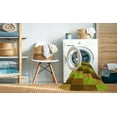 thumbnail image 2 of Ahgly Company Machine Washable Indoor Round Transitional Saddle Brown Area Rugs, 6' Round, 2 of 7