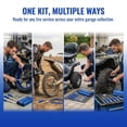 thumbnail image 3 of Tire Spoons 14.5IN, Steel Tire Changing Kit for Motorcycle Dirt Bike Lawn Tractor Bicycle and More, Include 3 Tire Removal Tool, 3 Rim Protector, 1 Valve Tool, 6 Valve Cores, 3 of 5