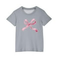 thumbnail image 4 of SGFCWSX Girls Short Sleeve T Shirts, Kids Summer Oversized Graphic Tees Casual Tops Gray Size 7-8 Years, 4 of 8