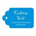 thumbnail image 1 of 100 PCS Personalized Paper Hang Tags Made Any Text Custom Tags Wedding Favor Gifts, 1 of 1