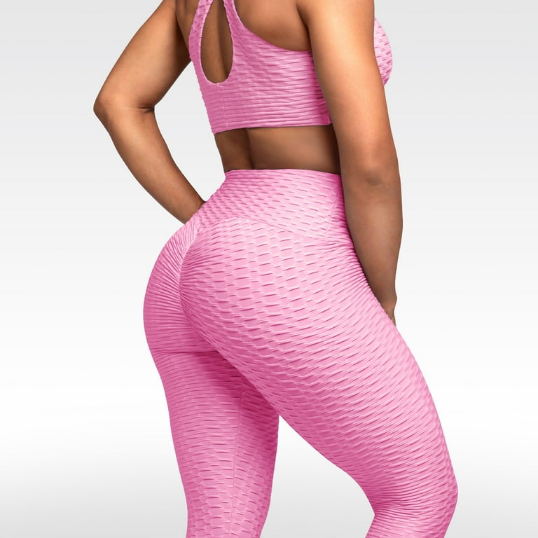 26Neon Pink leggings for women,S