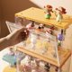 thumbnail image 3 of Los jóvenes juegan a la caja ciega Bubble Mart, caja de almacenamiento, caja de exhibición de mano transparente de plástico de alto valor de color., 3 of 6