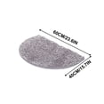 thumbnail image 2 of Half Round Carpet Water Absorbing Foot Mat for Bathroom Entrance and Bedroom Floor Non Slip Mat with Quick Dry Soft Pile for Toilet Shower and Household Use Topliu, 2 of 8