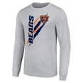 thumbnail image 2 of Men's Starter  Heather Gray Chicago Bears Color Scratch Long Sleeve T-Shirt, 2 of 3