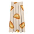 thumbnail image 2 of Golden Pastries Pattern Background Women High Waist Midi Skirt Elegant Midi Skirt High Waist A-line for Women, 2 of 4