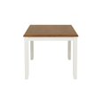 thumbnail image 2 of Linon Jane 2 Tone Dining Table in Vanilla White and Honey Brown Wood, 2 of 9