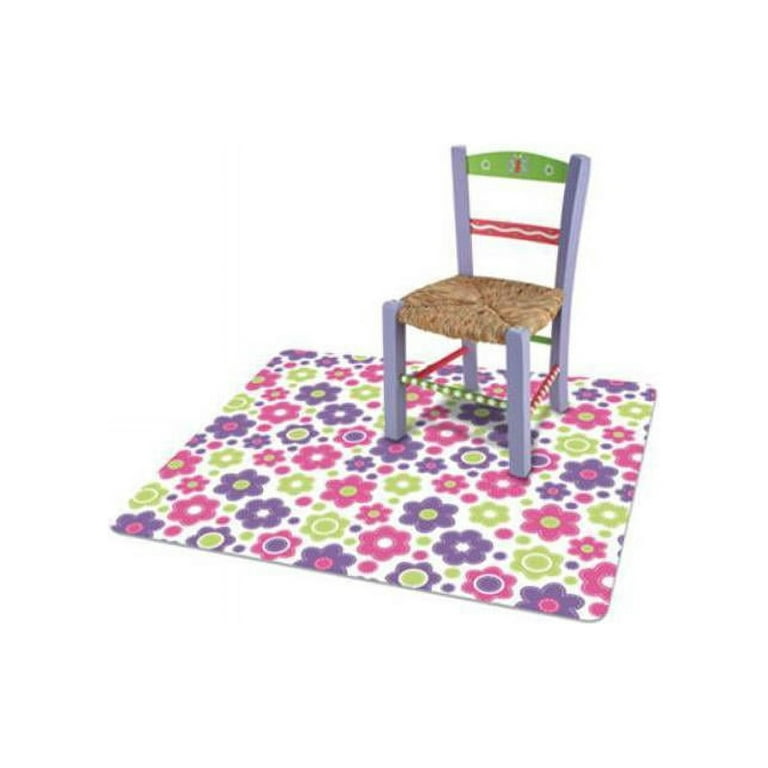 FashionMat Chair Mat, Rectangular, 35 x 40, Daisies FashionMat Chair Mat, Rectangular, 35 x 40, Daisies