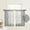 Gray, variant on Sage Green Sheer Kitchen Curtains 35 X 45 Inch Length 2 Panels Embroidered Leaf Pattern Short Curtains for Small Window Valance Tiers