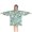 Beige Mushroom Sketch, variant on Beige Mushroom Sketch Teal Pattern Blanket Hoodies for Kids 6-13YR Oversize Wearable Blanket Hoodies for Boys Girls Teens