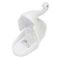 thumbnail image 4 of Jewelry Box Jewelry Box Swan Shape Flocking Inside Retro Small Exquisite Unique Portable Earring Box For Christmas Birthday GiftWhite, 4 of 8