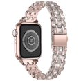 thumbnail image 2 of For Apple Watch Series 7 45mm Hard PC Anti-drop Watch Case + Rhinestone Decor Wrist Strap Watch Band, 2 of 5