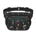 thumbnail image 1 of Balery Stylish Avian Gathering Mochila Cinturón para Mujeres y Hombres, Bolsa de Cintura Impermeable de Doble Capa con Correa, 1 of 9