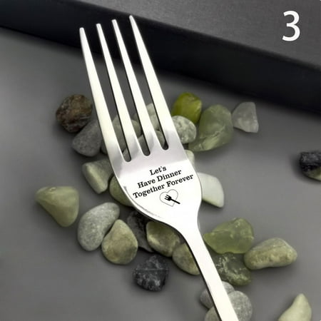 

ZIOKOK Husband Wife And Family Stainless I Forking Love You Steel Kitchen Tool Gift