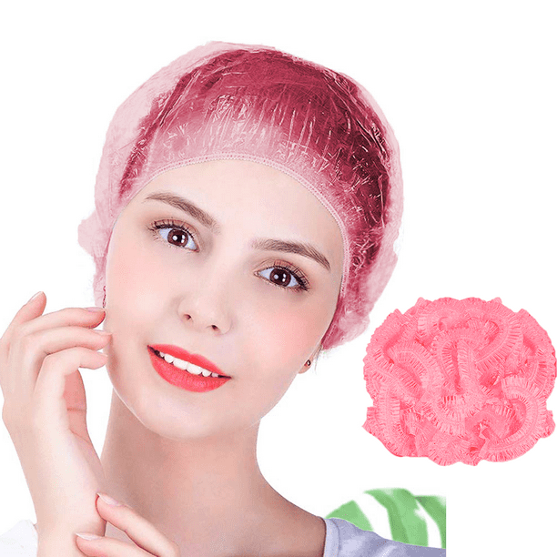 FSYZX Shower Cap Disposable 100PCS Bath Caps Large Thick Hair Cap