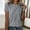 #20Gray, variant on ByworldtasicNo Boundaries Women's Short Sleeve Tops Soft Comfortable Crewneck T-Shirts with Unique Diagonal Stitching Blouse