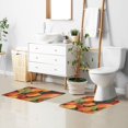 thumbnail image 6 of Yayeee Bath Rug for Bathroom Floor Non Slip Contour Fluffy Soft Absorbent Mat, 20"x24", Colorful Leaves, 6 of 7