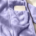 thumbnail image 6 of Kukoosong Women's Hooded Fleece Jacket, Full Zip Long Sleeve Warm Polar Fleece Coat with Zipper Side Pockets, Casual Lightweight Outerwear for Fall Winter Daily and Outdoor Wear, 6 of 7