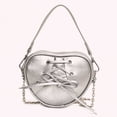 thumbnail image 3 of Bolso Mano Con Lazo Pequeño Bolsos Diseñador para Mujer PU en Forma Corazón Fiesta Y, 3 of 9