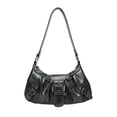 thumbnail image 1 of Bolso Verdusa Y2k Monedero Goth Hebilla Punk Hobo Gris Oscuro, 1 of 6
