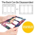 thumbnail image 4 of Yayeee Rocker Switch Wall Plate 1-Gang 4.6"x2.9" Home Decorative Outlet Cover, Ethereal Floral Harmony, 4 of 6