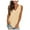 Solid Color-Beige, variant on Jewelreauty Women Plus Size Sleeveless Tank Tops Summer Casual V Neck Tee Shirts Solid Basic Tunic Blouses (L, Navy)