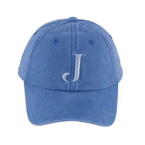 Gorra para Mujer Original con Iniciales LuckyLy, Ajustable y Moderna, Letras A-Z azul Unitalla - Ajustable