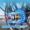 thumbnail image 2 of Gocio 14" Electric Bike for Adults, Foldable Electric Bicycles with 48V/7.8Ah Battery for Teens, Peak 500W City Commuter Cruiser Women Ebikes,E bike One-Piece Tire UL2849 Certified, 2 of 11