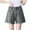Gray, variant on DDAPJ pyju Womens Denim Shorts High Waisted Rolled Hem Shorts Loose Fit A Line Jean Shorts for Teen Girls with Pockets Black L